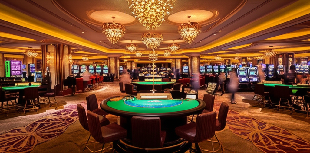 Exclusive resident casino with gaming tables and slots